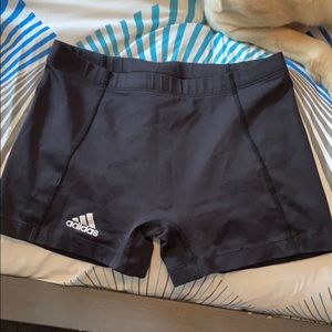 Adidas Climalite black spandex shorts